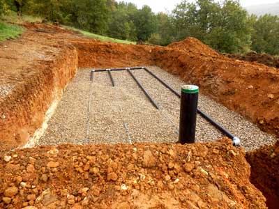 Fosse septique dans les Ardennes (08)